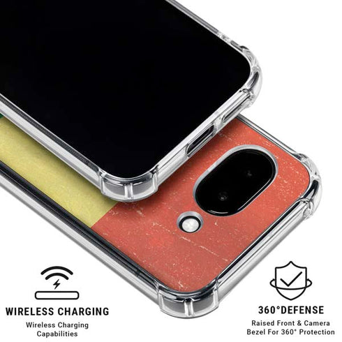 Bolivia Flag Distressed Google Pixel 9a Clear Case